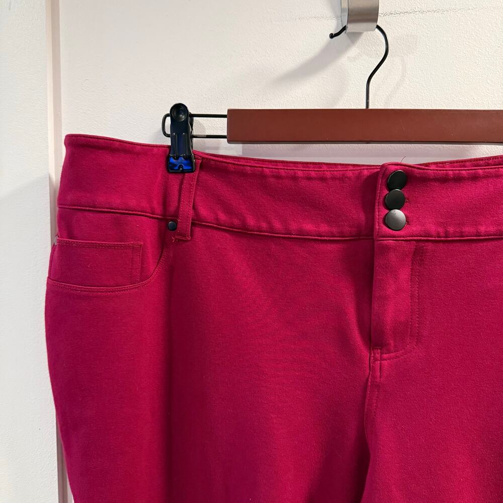 Torrid Women’s Fuchsia Ankle Slacks Size 22 - Picture 3 of 5